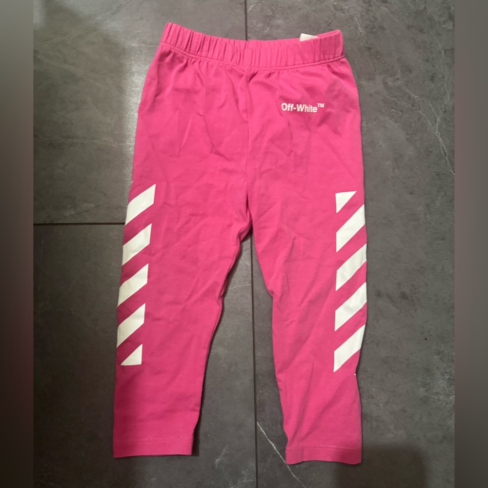Off-White Kids Pink Leggings